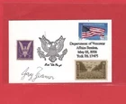 Jay Zeamer USAAF Medal of Honor Recipient WW 2 SIGNED Card & Vets Cancellation
