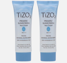 TIZO 2 Facial Mineral Primer/Sunscreen SPF 40 Water Resistant 1.75 oz 2 Pack