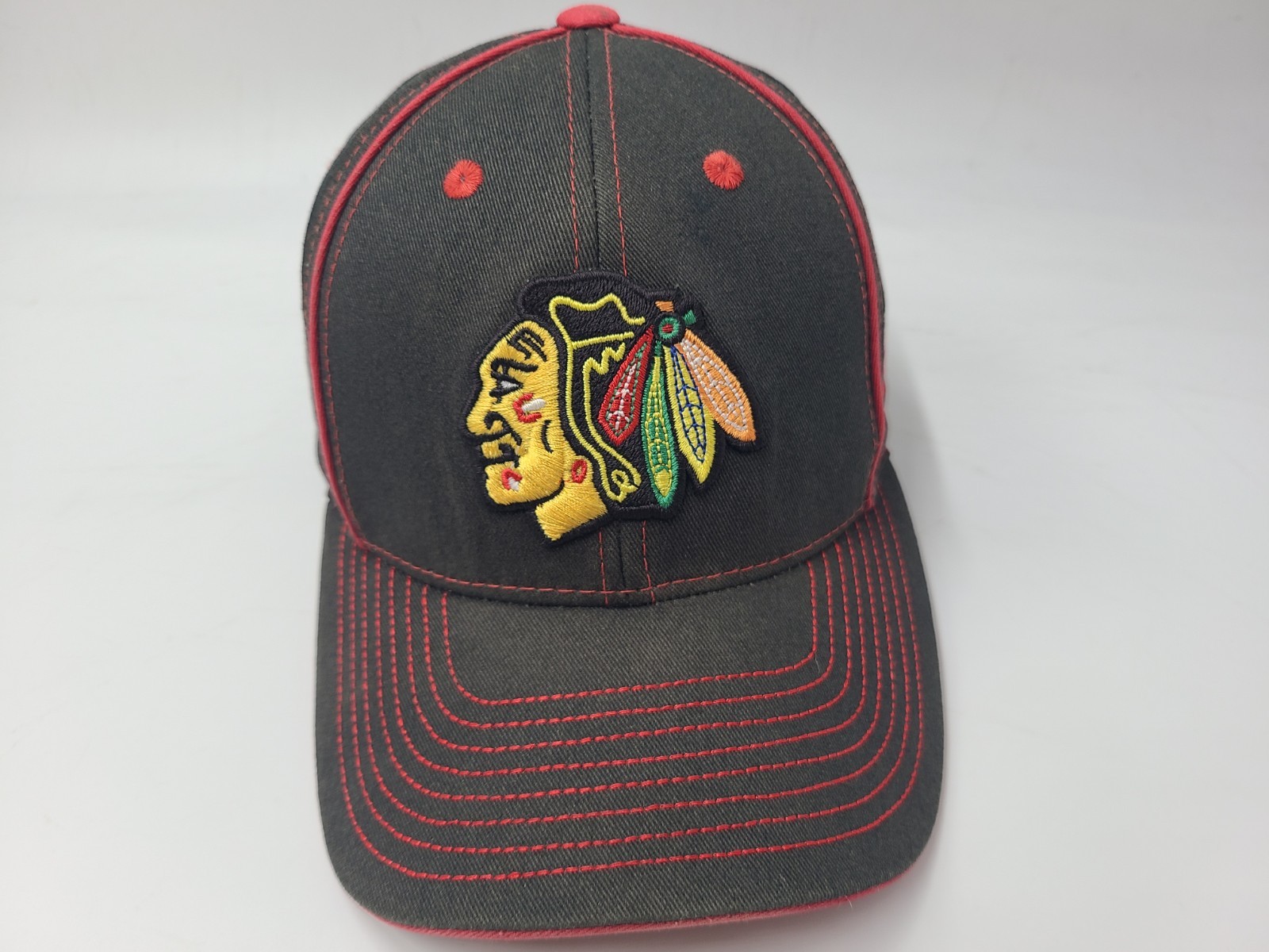 Chicago Blackhawks Old Time Hockey Adjustable Hat Cap Cotton NHL Hockey Black