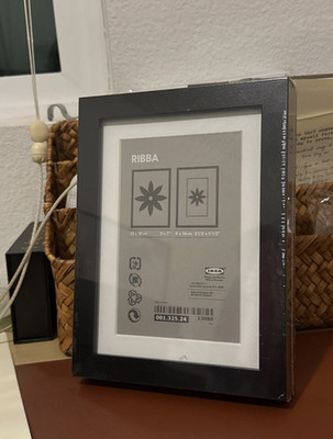 IKEA Ribba Black Frame Picture 5'' x 7'' (13 x 18 cm) Landscape Portrait - NEW