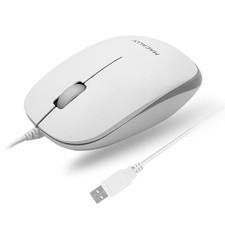 Macally USB Wired Mouse for Mac and Windows -...