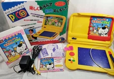 SEGA Pico System Console Japanese with Box Game Tama Cat Japan Import WORKS Test