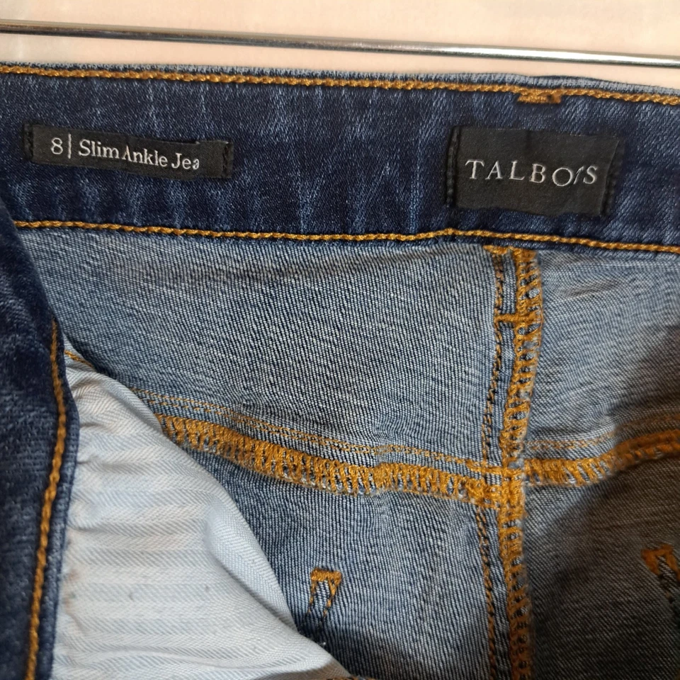 Talbots Denim Slim Ankle Jeans Dark Wash Women Size 8 - Image 4 of 4