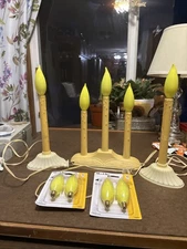 Vintage Christmas 3 Light Candolier Candle Candelabra Working 2 Single Ones