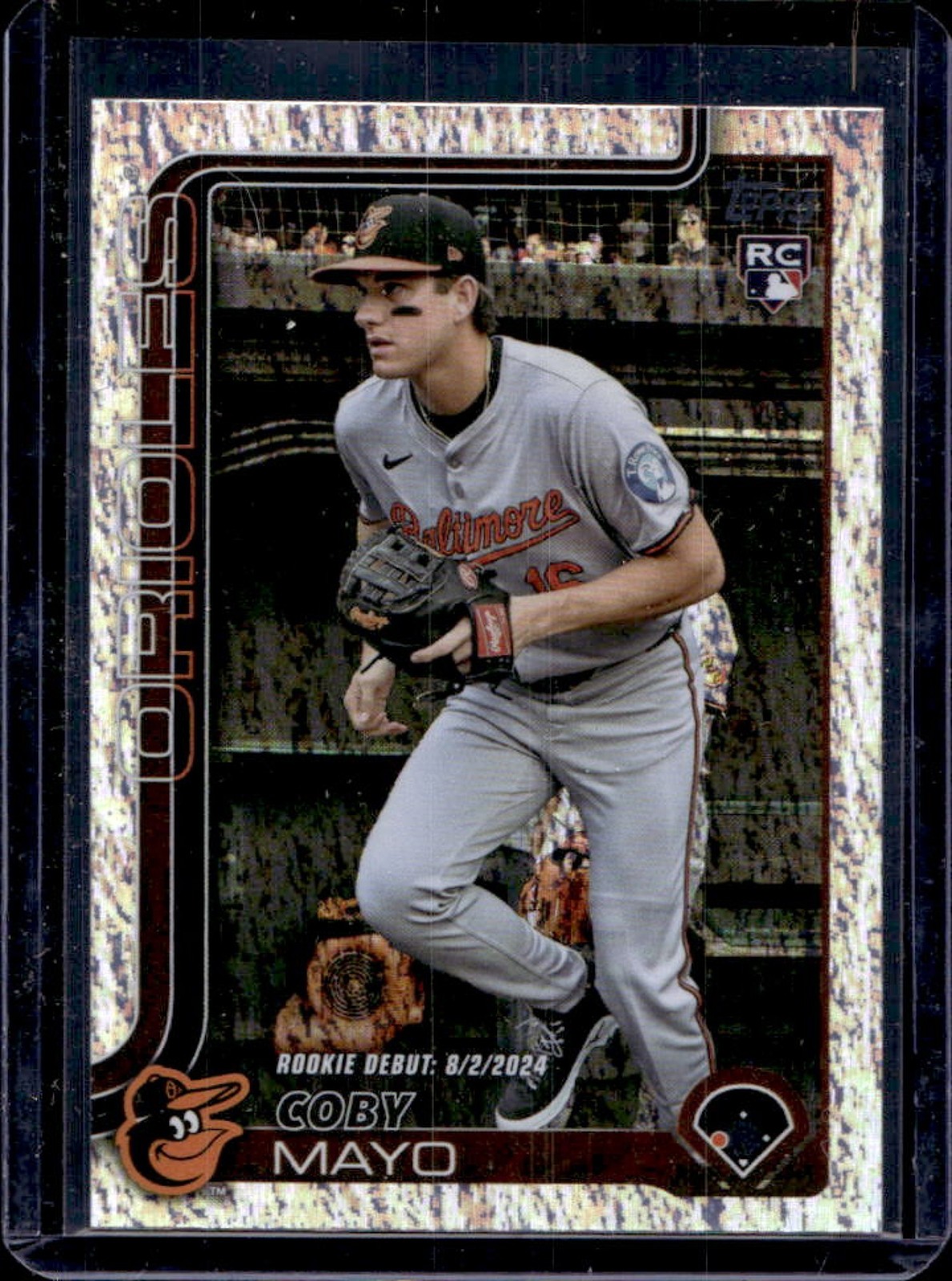 2025 Topps Update Coby Mayo RC Holo Foil Debut #US282 Orioles Rookie