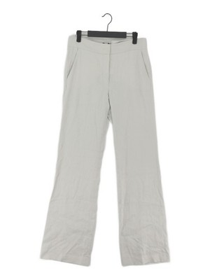 Joseph Women's Trousers UK 10 Green Linen with Cotton, Elastane, Polyamide Chino