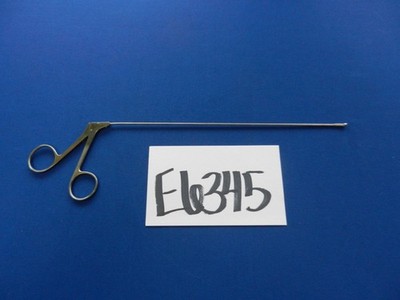 E6345 SSI 74-5927 Jako Micro Laryngeal Right Curved 2.0mm Cup Forceps 23.5cm