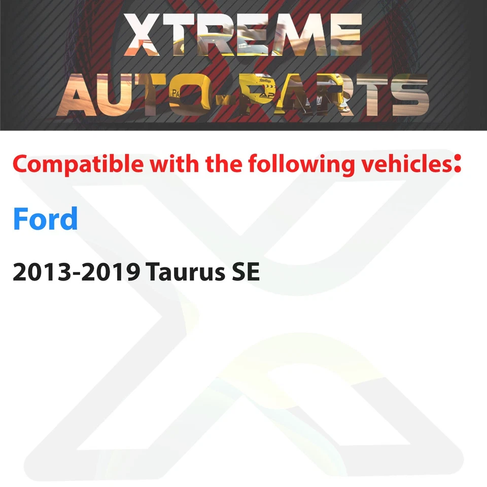 Front Fog Lights Cover Texture Black Left & Right Side For 2013-2019 Ford Taurus Foto 3 de 4