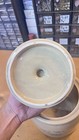 VINTAGE MCCOY USA POTTERY CROCK WITH LID/COOKIE JAR BLUE LEAF 1420L — photo 6