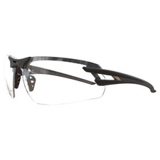 EDGE EYEWEAR SL111VS Safety Glasses,Clear Lens,Black Frame,M 801WK3