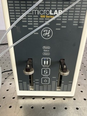 Hamilton Microlab 600 Dual Syringe Pump As-Is Alarm Motor Engages