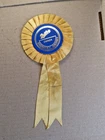 BUTLINS HOLIDAY CAMP ORIGINAL VINTAGE DONKEY DERBY ROSETTE YELLOW VERY RARE VGC