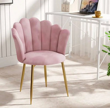 Armchair Tub Chair Velvet Vanity Chair Shell Chair Single Sofa Chair Accent Pink