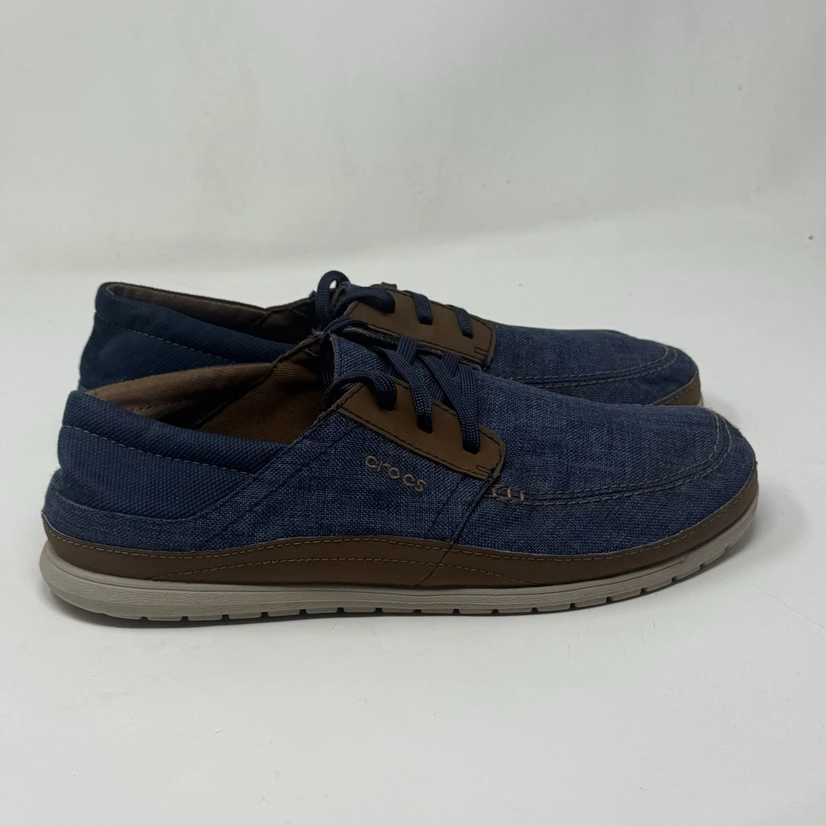 Crocs Santa Cruz Blue Casual Shoes for Men for sale | eBay display picture 1