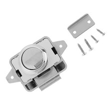 1x Push RV Lock for Cabinet Furniture Push Button Latch Wardrobe Door Yacht Boat