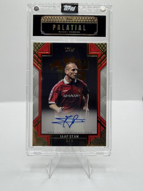 Topps Manchester United Palatial Jaap Stam Palatial Devil Autograph /5
