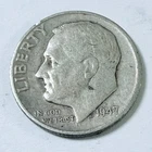 1947 Roosevelt Dime 90% Silver Circulated Coin Free Shipping #8751
