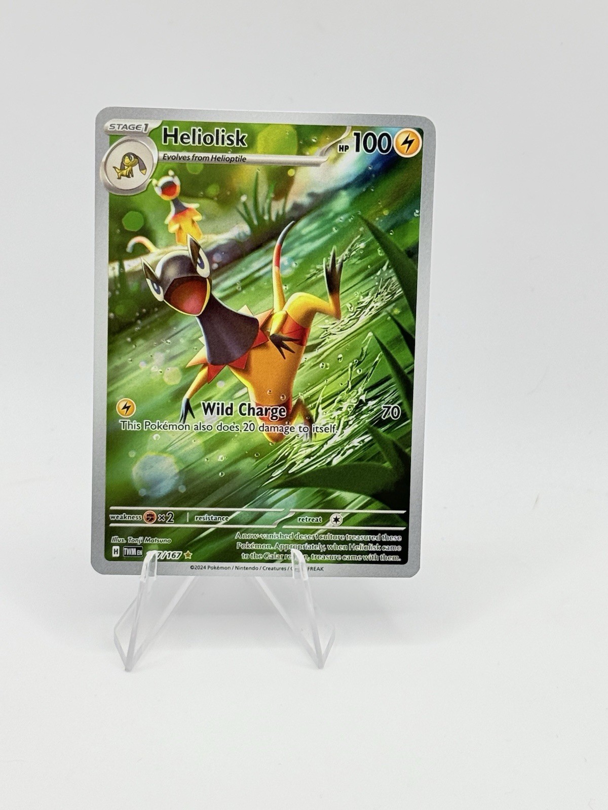 Heliolisk 177/167 Pokemon Twilight Masquerade SV Illustration Rare Full Art