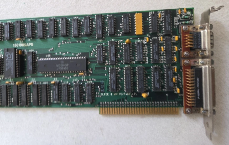 *** WORKING IBM 5150 5160 XT PC 1501985 APS monochrome display adapter 8 bit ISA - Image 4 of 4
