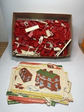 Vintage 1950's American Bricks by Halsam Lot Of 170 Pieces Pre-LEGO  