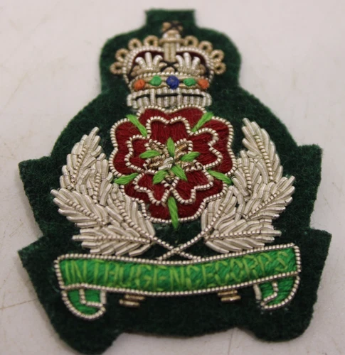 Intelligence Corps Officers Cloth Cap / Beret Badge