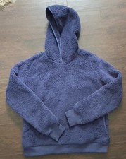 Athleta Girl So Snug Sherpa Hoodie Sweatshirt 2.0 Size XL XLarge 14 Navy Blue