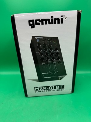 Gemini Audio Equipment MXR-01BT 2-Channel Professional Mixers Bluetooth Input DJ