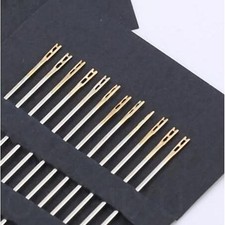 12pcs Stainless Steel Self Threading Needles Hand Sewing Needles Home Household