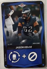 2024 Mattel Uno Elite NFL Core Edition Jason Kelce Blue Card #092 Eagles