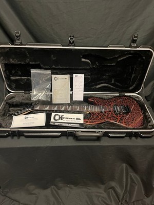 2024 Charvel USA Custom Shop in Candy Tangerine Crackle Reverse Headstock Guitar