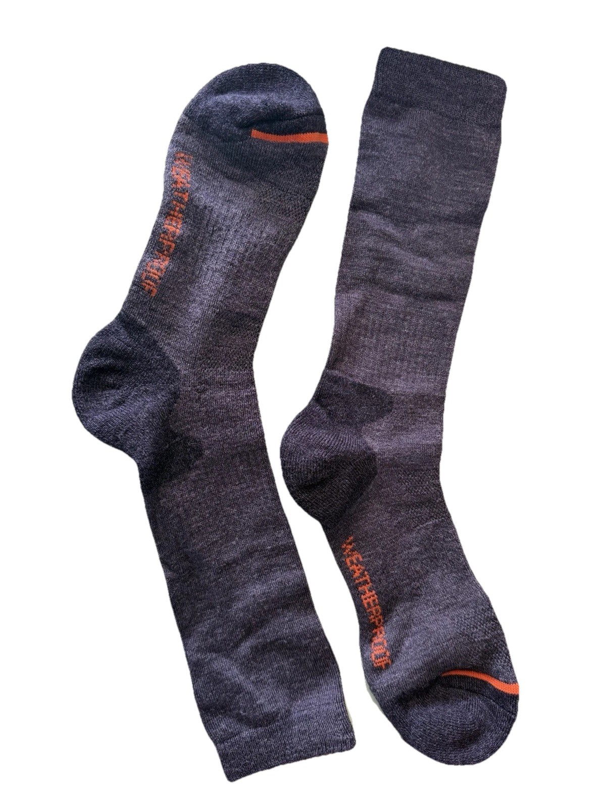 5 pack Outdoor Socks Grey with Orange Tip(water proof).