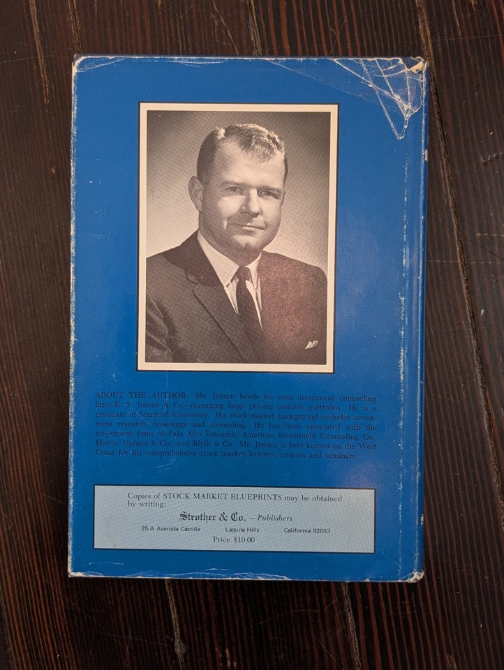 Edward Chart Stock Market Blueprints Edward S. Jensen Quick & Reilly 1977 2nd Ed HC ...