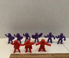 Wendy's Kids Meal Toys DC Comics 6 Purple Mini Figures  3 Red Figures