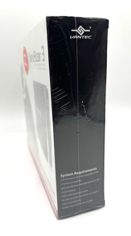 Vantec NexStar 3 External 3.5" Hard Drive Enclosure NST-360SU-BK - NEW/SEALED - Image 3 of 4