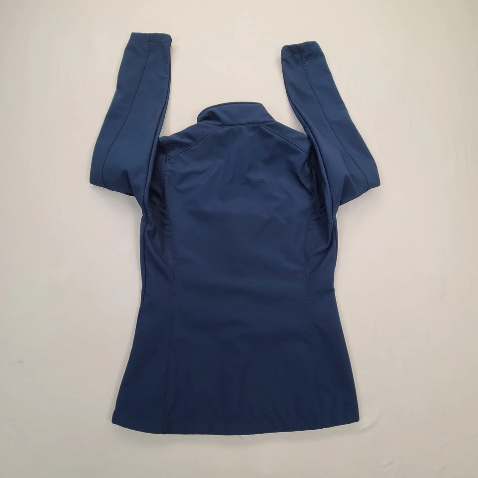 Chaqueta Port Authority para mujer pequeña azul cremallera completa polar informal cómoda elegante Foto 2 de 4