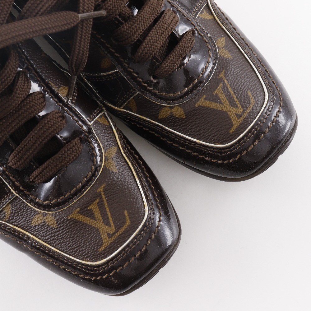 Louis Vuitton Low-top Sneakers Monogram Brown Canvas Size 37 US About 6 Women's thumbnail 5