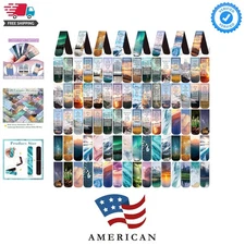 100 Pcs Bible Magnetic Bookmarks Christian Scenery Magnet Bookmark Clips for ...