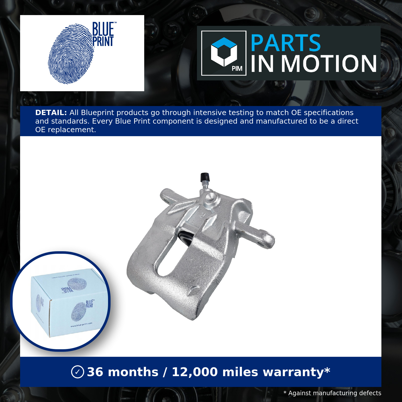 Brake Caliper Front Right ADBP450117 Blue Print 41001AX60A 41001AX601 Quality
