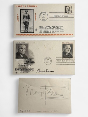 #ad Bess Truman Signed FDC Margaret Truman Autograph Lot 3 Envelopes Total $179.99