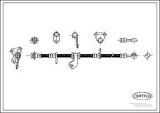 Flexible de frein Honda INTEGRA