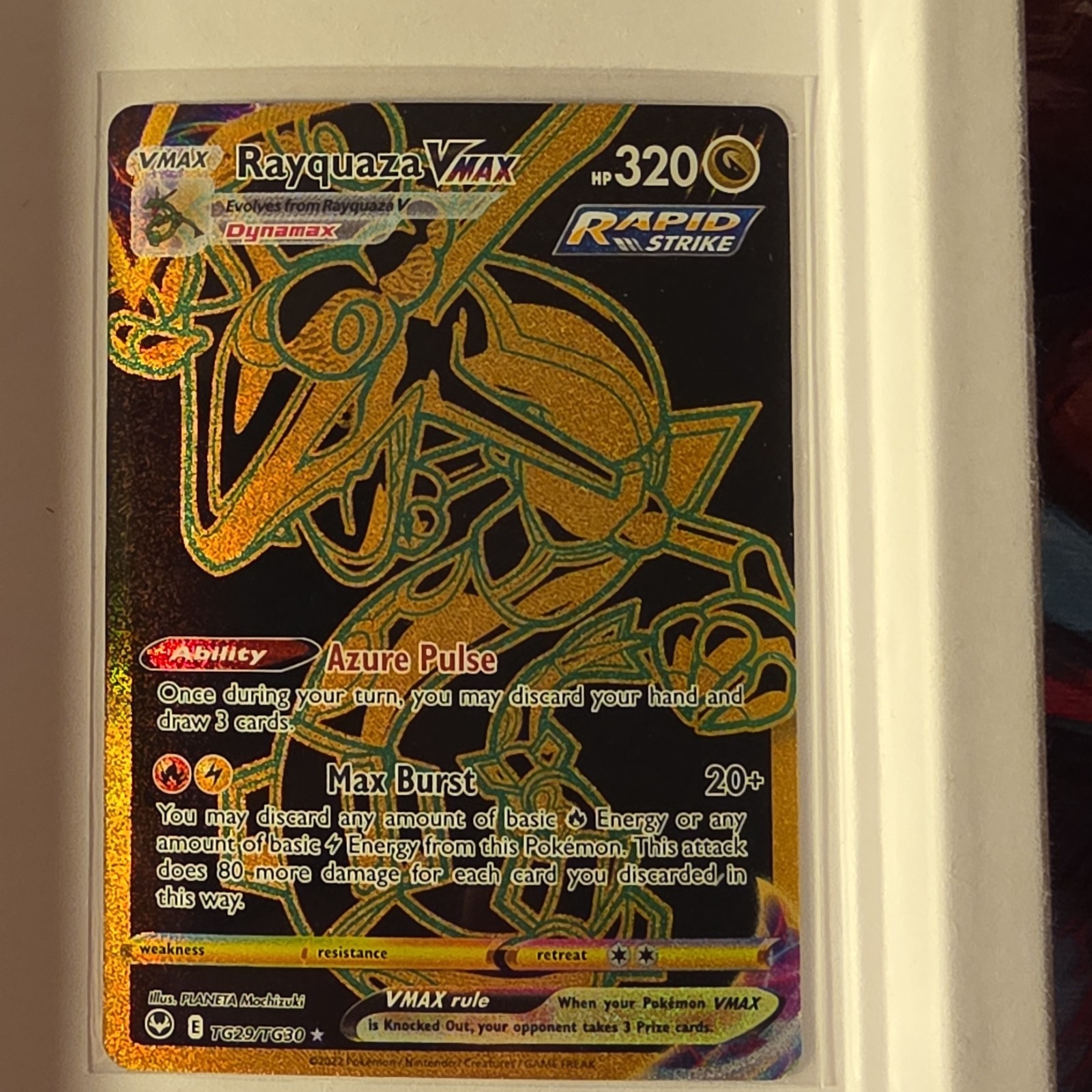 Pokémon Rayquaza VMAX TG29/TG30 Silver Tempest Secret Rare Full Art Holo