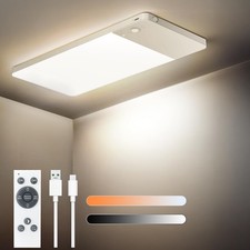Rechargeable Motion Sensor Ceiling Light with Remote -12000mAh Battery Operat...