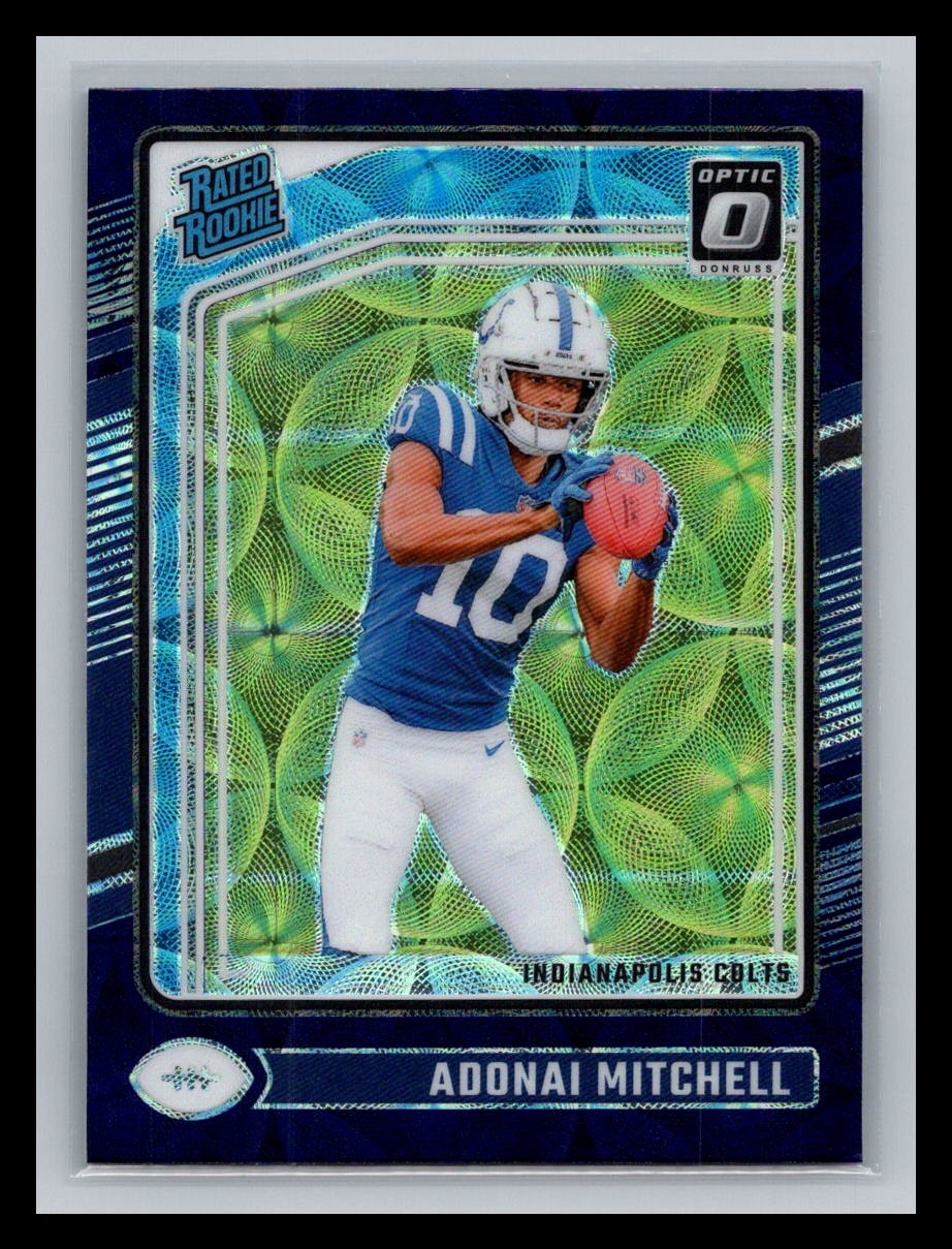 2024 Donruss Optic #203 Adonai Mitchell Purple Scope