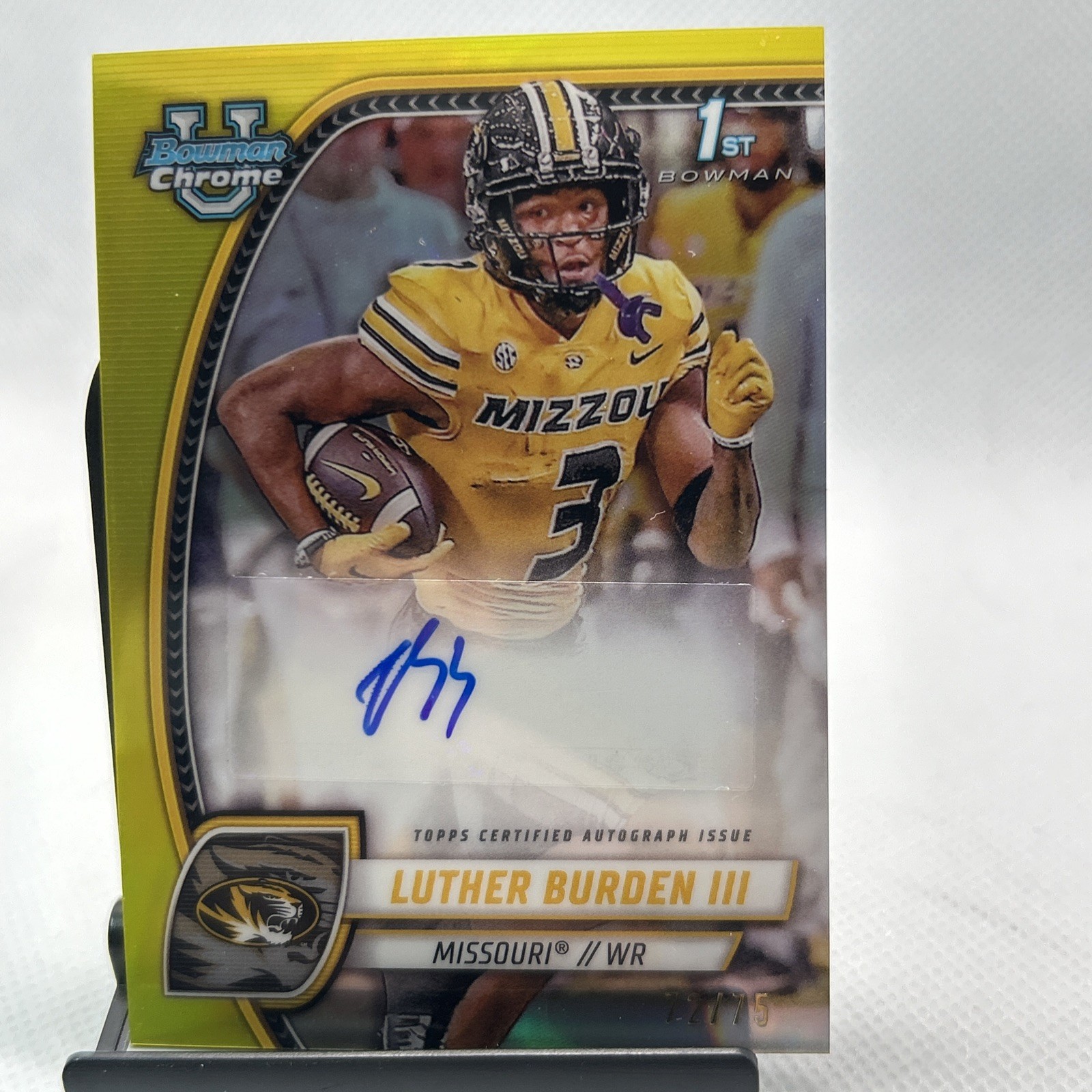 Luther Burden III - 2024 Bowman U Chrome - YELLOW AUTO/75 #PA-LBU