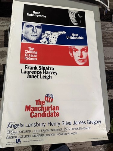 Manchurian Candidate VHS Promo Poster – Sinatra Political Thriller