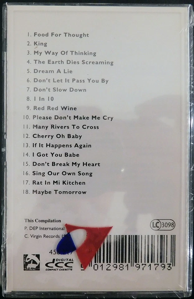 UB40-The Best of Volume One/1987 the Compilation Album DCC Tape Brand new sealed - Image 2 of 2