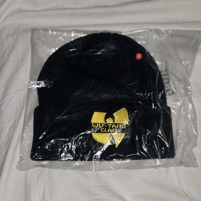 Supreme Wu-Tang Clan Navy Yellow Beanie Hat Men's One Size Music