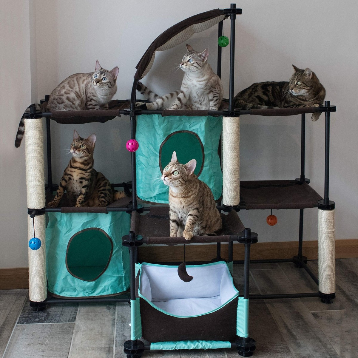 Kitty City Claw Indoor Mega Kit Cat Furniture, Corrugate Cat