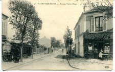 France Vitry-sur-Seine - Avenue Victor-Hugo pre WWI postcard used in 1922