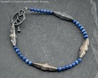 925 Sterling Silver Faux Stone Jewelry w/Beaded Bracelet, Necklace 9g — photo 2